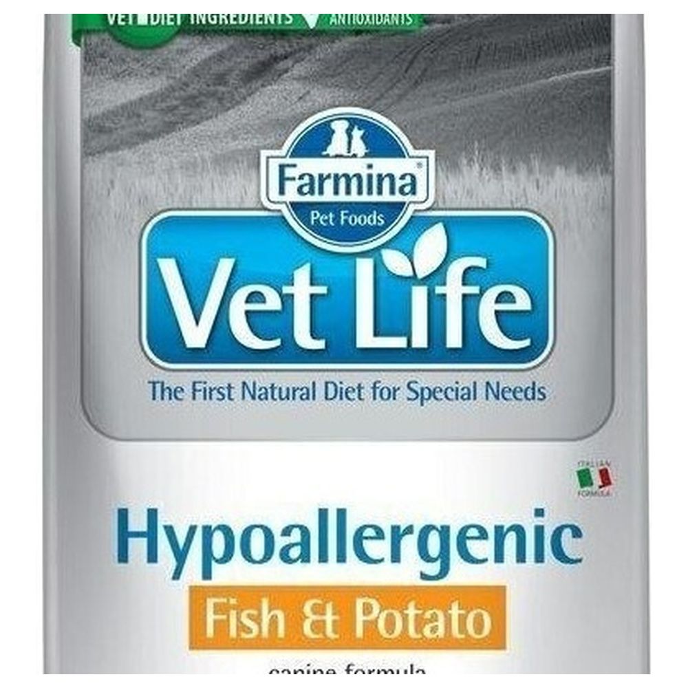 Farmina vet life hypoallergenic. Vet Life Hypoallergenic для собак. Farmina Hypoallergenic для собак Fish Potato vet Life. Farmina vet Life Dog Hypoallergenic. Vet Life корм для собак рыба картофель.